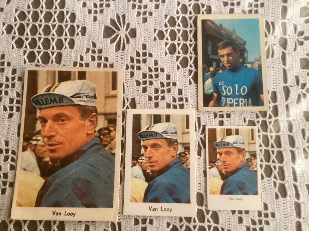 4 prenten chromos RIK VAN LOOY CHEWING GUM CARDS, Ophalen of Verzenden, Gebruikt