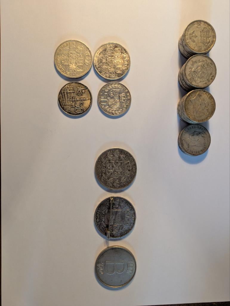 Set zilveren munten 2€/gr, Postzegels en Munten, Munten | België, Zilver, Zilver, Ophalen