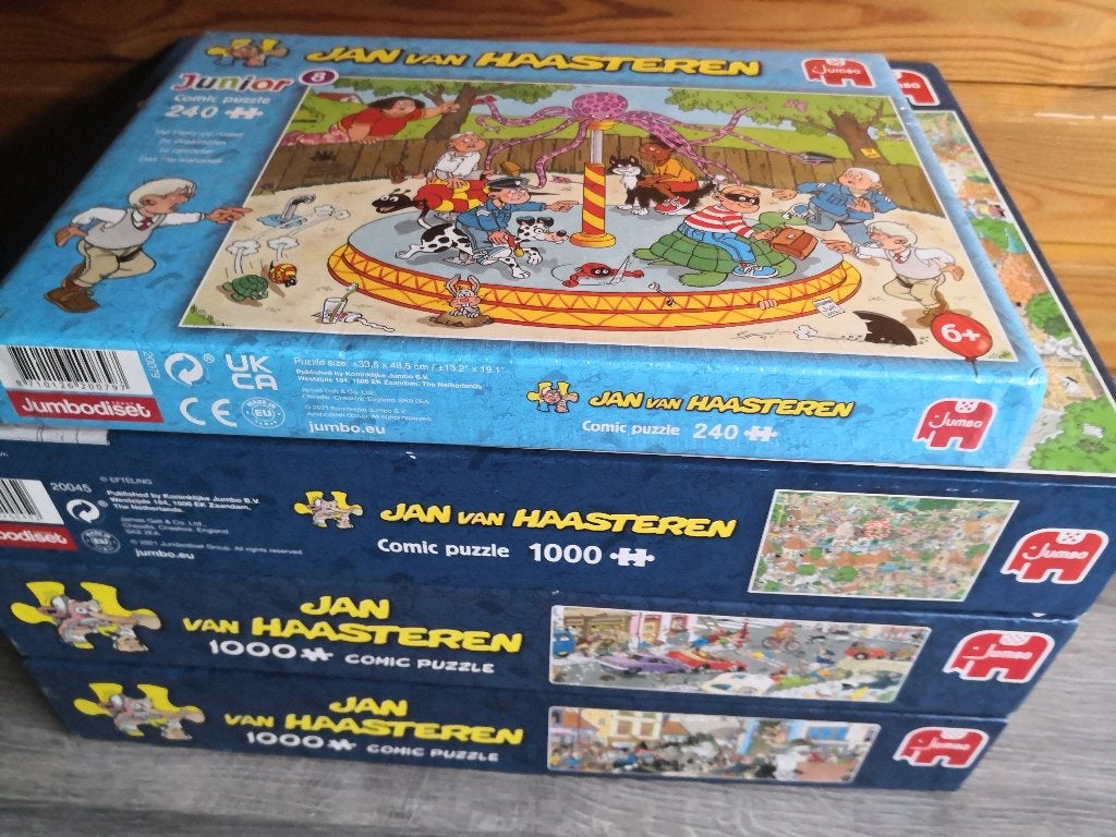Van haasteren puzzels uit te kiezen, Ophalen