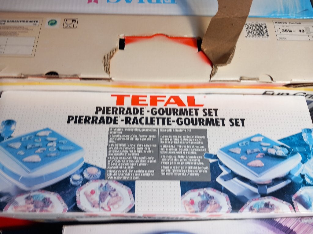 Tefal Electrische gourmet, raclette en steengrill, Electroménager, Appareils à gourmet, Enlèvement, Comme neuf, 4 à 7 personnes