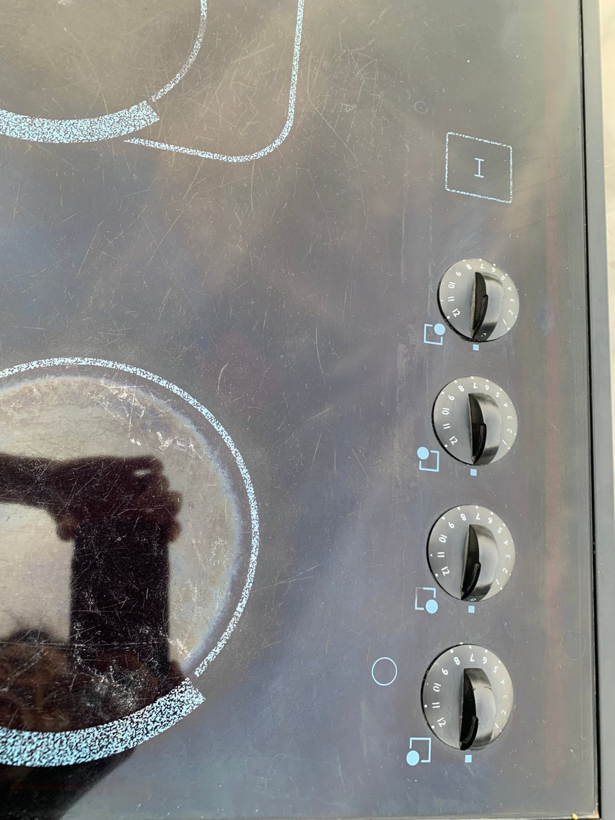 Kookplaat vitro keramisch, Elektronische apparatuur, Kookplaten, Ophalen, Gebruikt, Keramisch, 4 kookzones