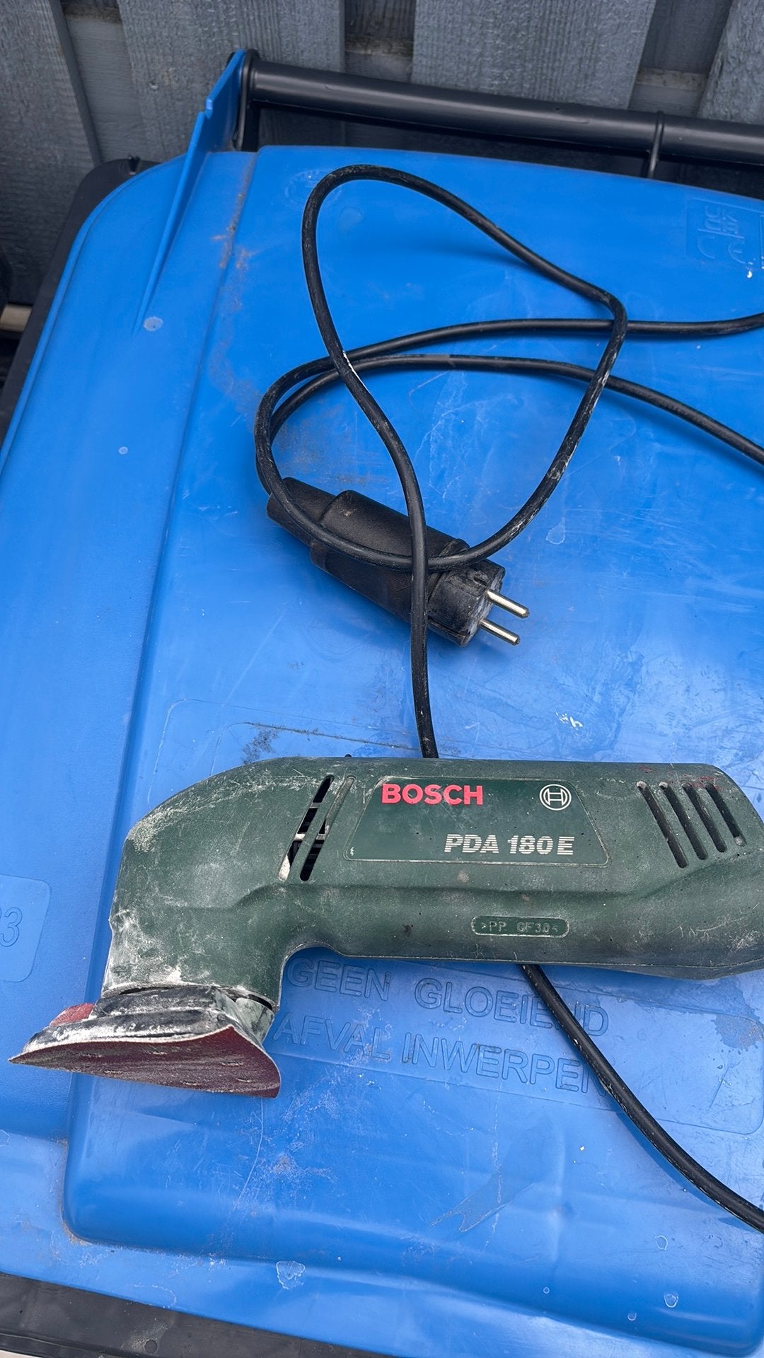 Bosch Pda180 E schuurmachine, Doe-het-zelf en Bouw, Ophalen of Verzenden, Gebruikt, Minder dan 600 watt