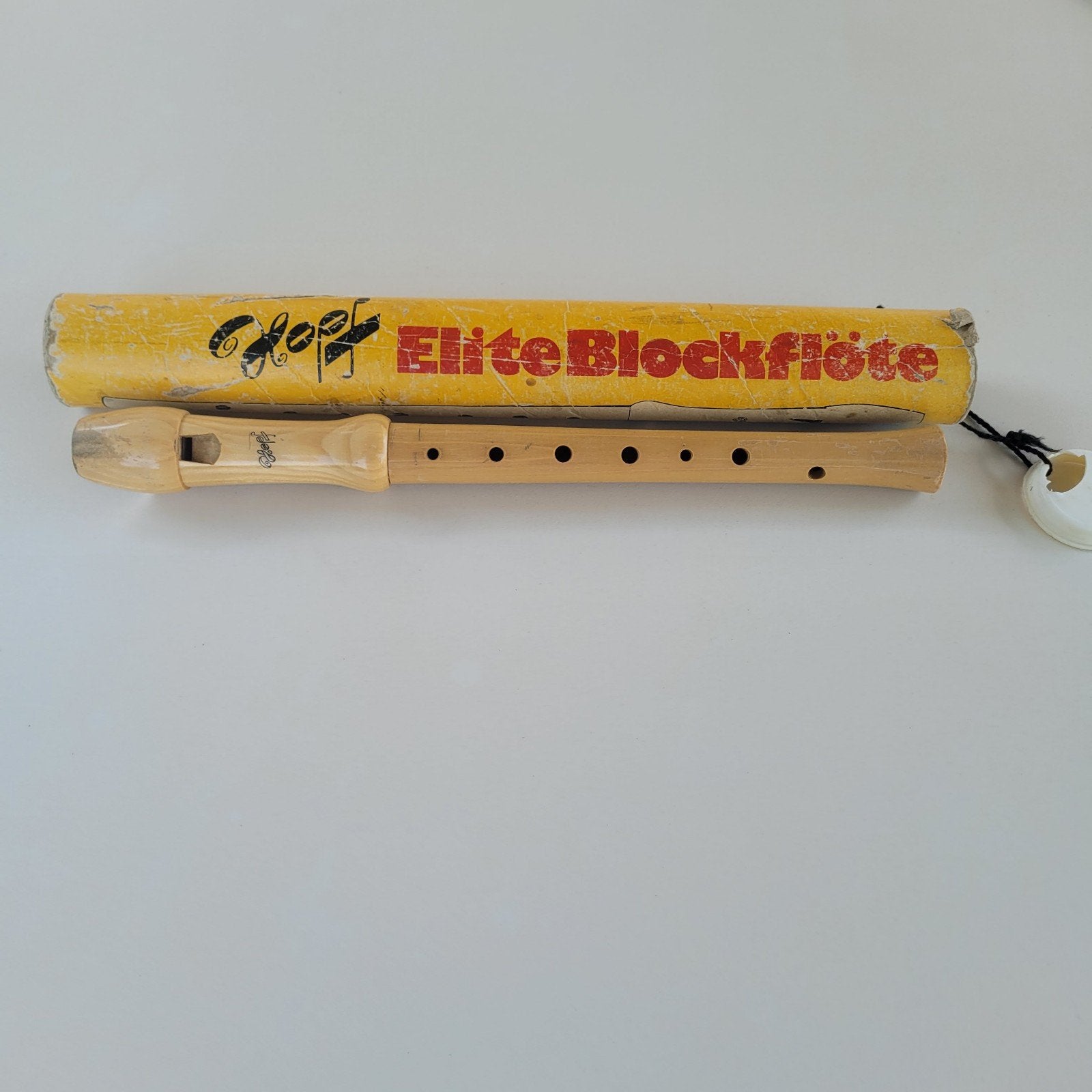 vintage houten blokfluit, Muziek en Instrumenten, Ophalen