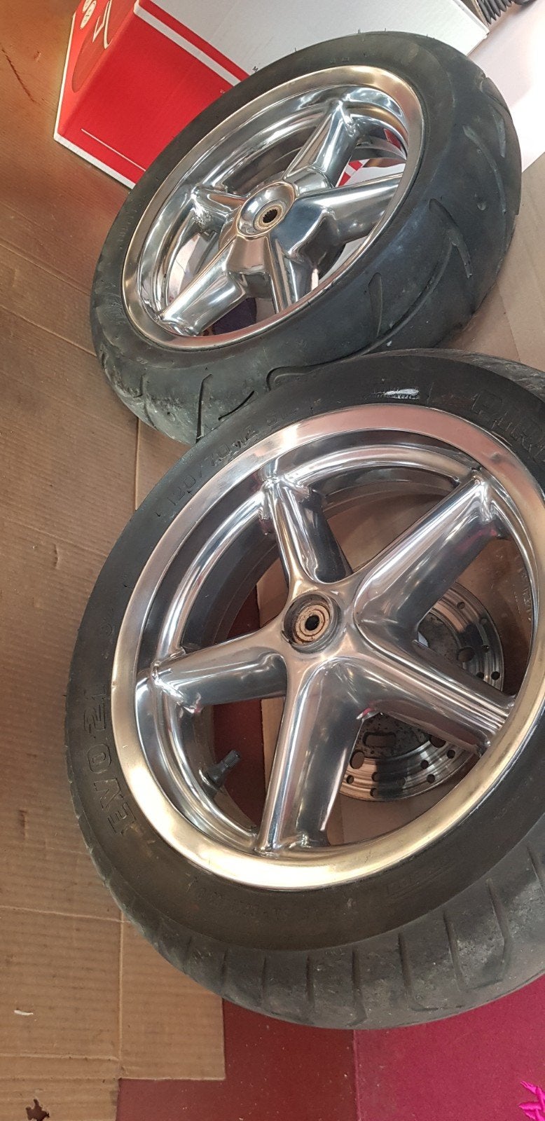 Mbk booster , yamaha bws gepolierde 12inch, Fietsen en Brommers, Ophalen, Yamaha