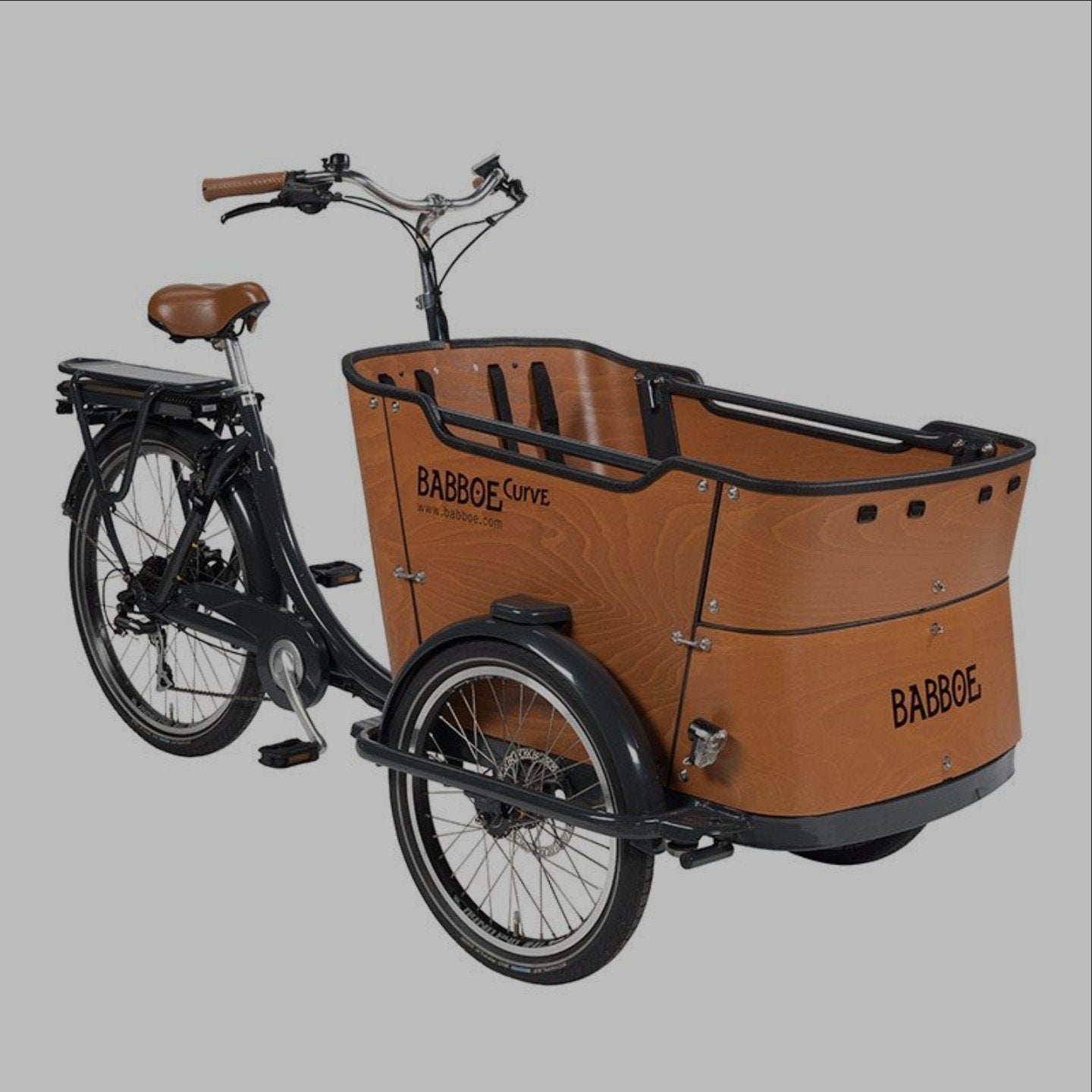 BABBoe Curve elektrische bakfiets – houten bak, Fietsen en Brommers, Ophalen of Verzenden, Zo goed als nieuw