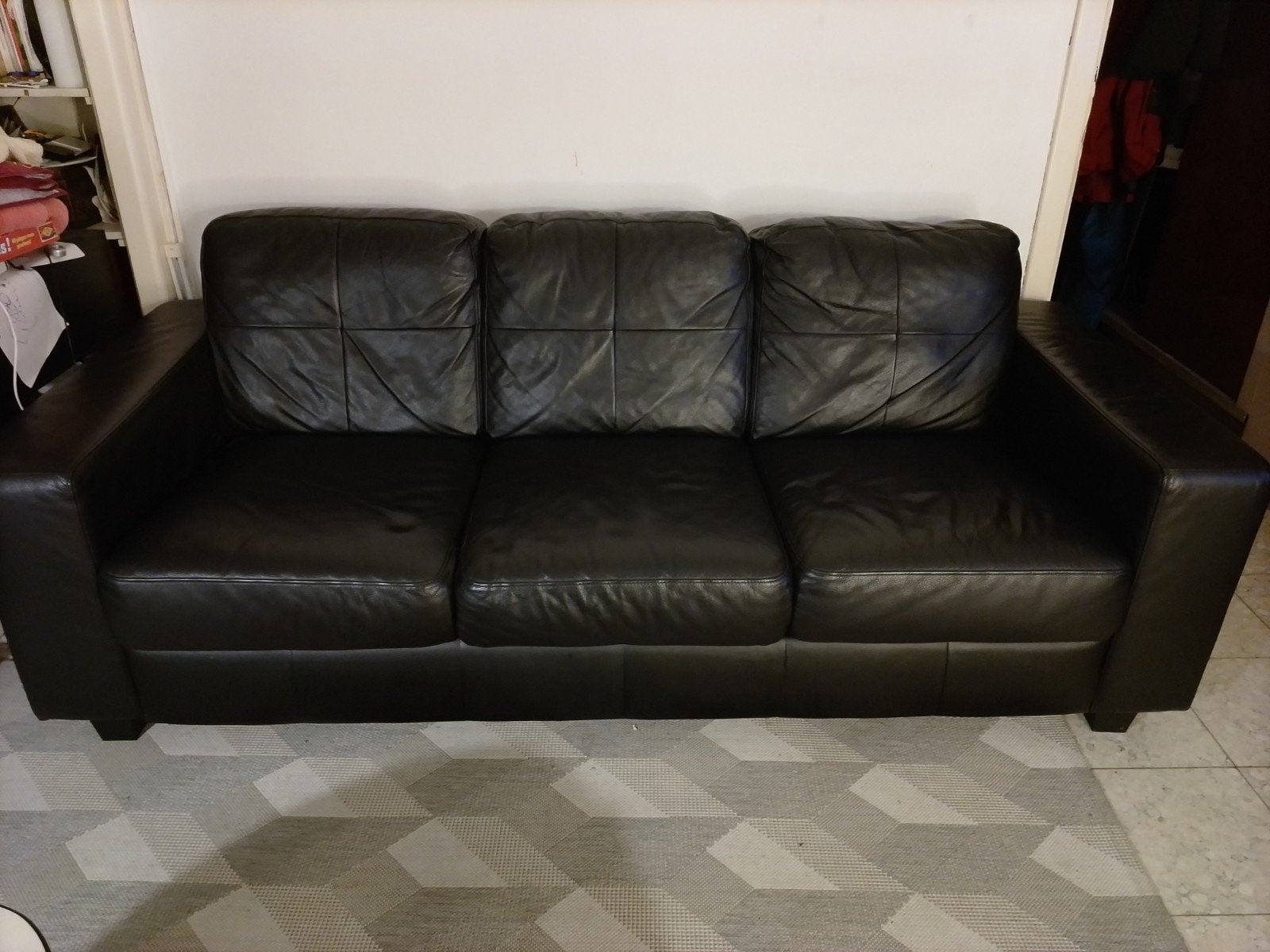canapé Ikéa 3 places, Maison & Meubles, 200 à 250 cm, Banc droit, Synthétique, Enlèvement