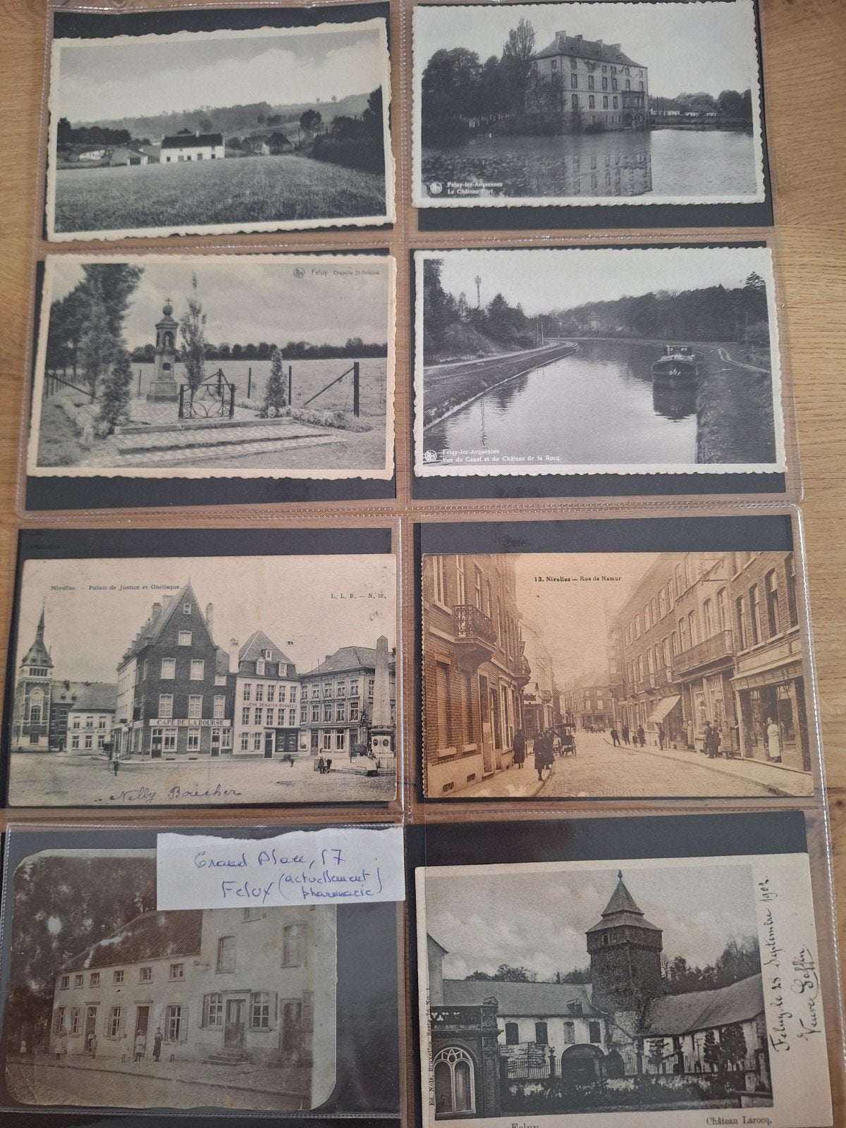 nivelles ,feluy ( cartes postales ancienne.), Collections, Photos & Gravures, Enlèvement ou Envoi, Photo