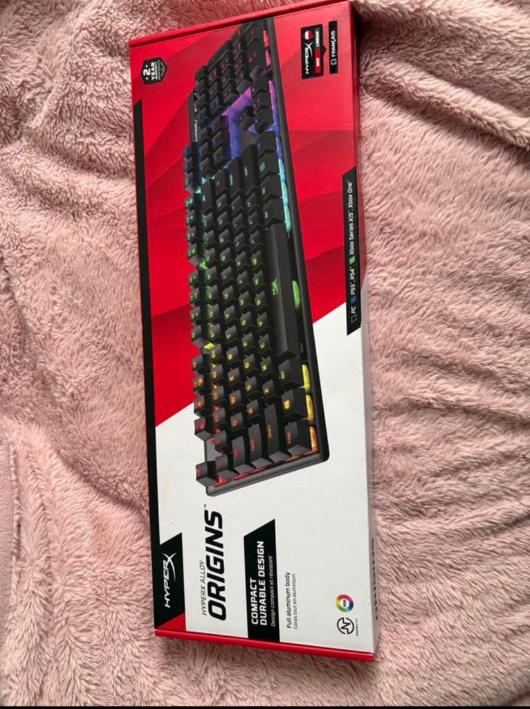 HyperX Alloy Origins AZERTY – Mechanisch Gaming Toetsenbord, Clavier gamer, Reconditionné, Azerty, Enlèvement