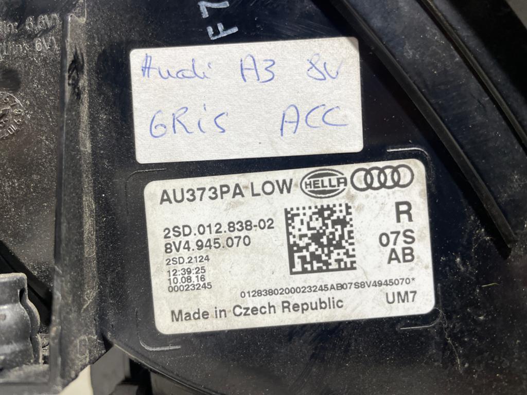 Feux arriere droit AUDI A3 8V4945070, Audi, Enlèvement, Utilisé