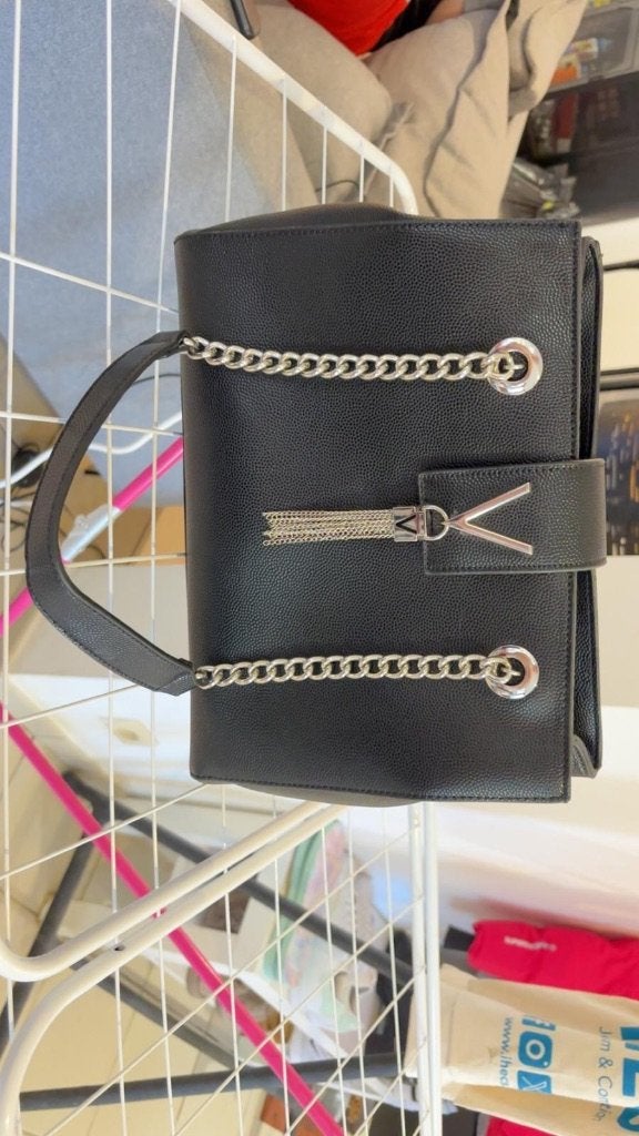 Sac Valentino noir et argenté neuf sans étiquette, Enlèvement, Neuf, Noir, Sac à main