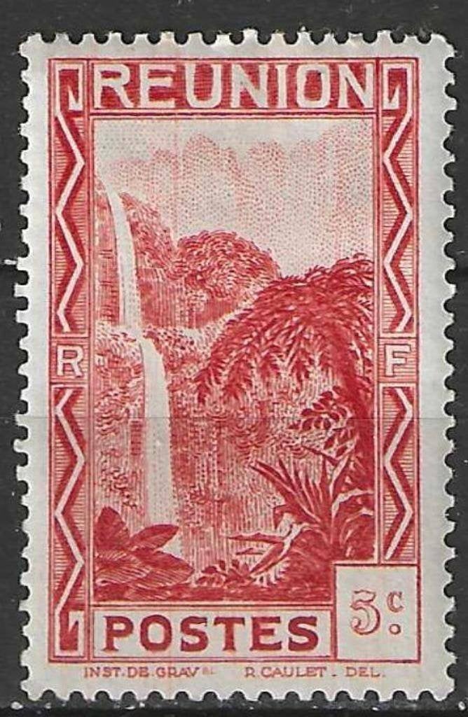 Reunion 1933/1938 - Yvert 128 - Waterval van Salazie (PF), Verzenden, Postfris