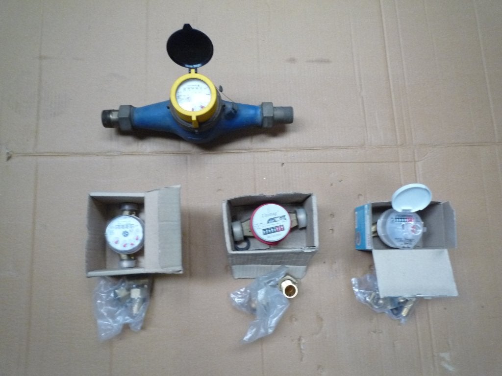 watermeter - waterteller diverse diameters en types, Ophalen, Nieuw, Koper