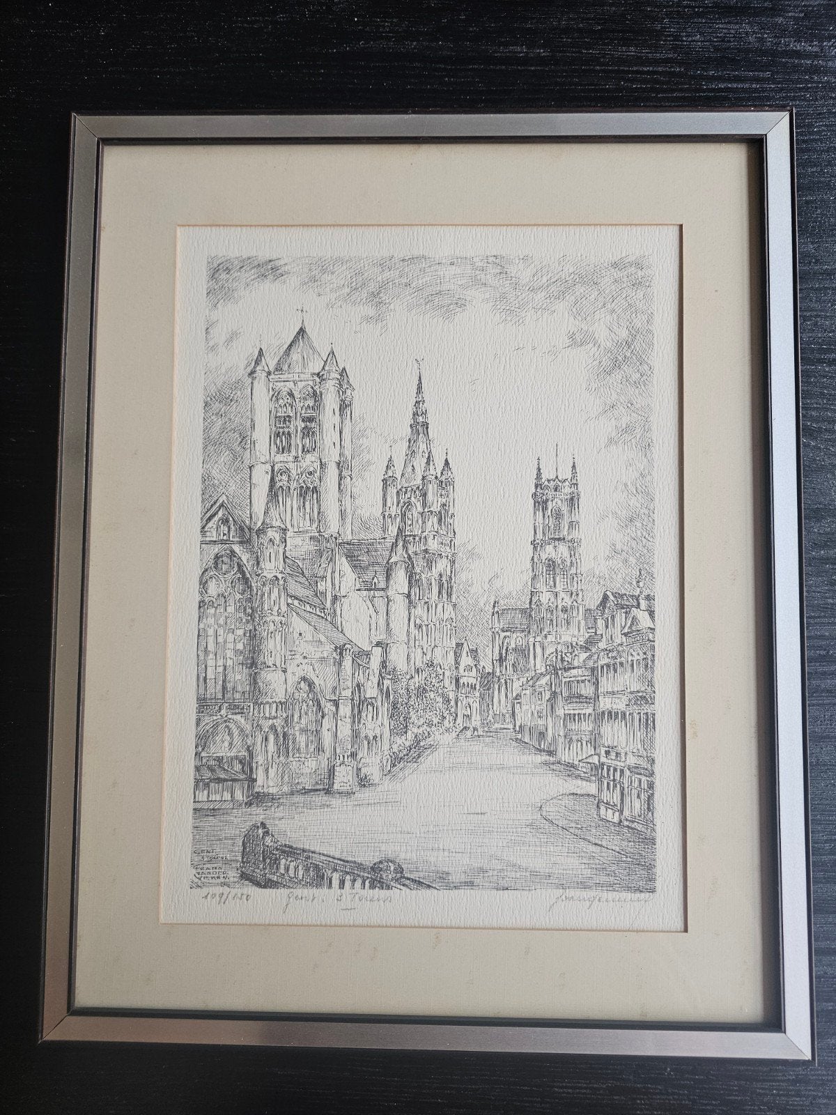 Kunst (ets), Antiek en Kunst, Ophalen, Ets, Gesigneerd