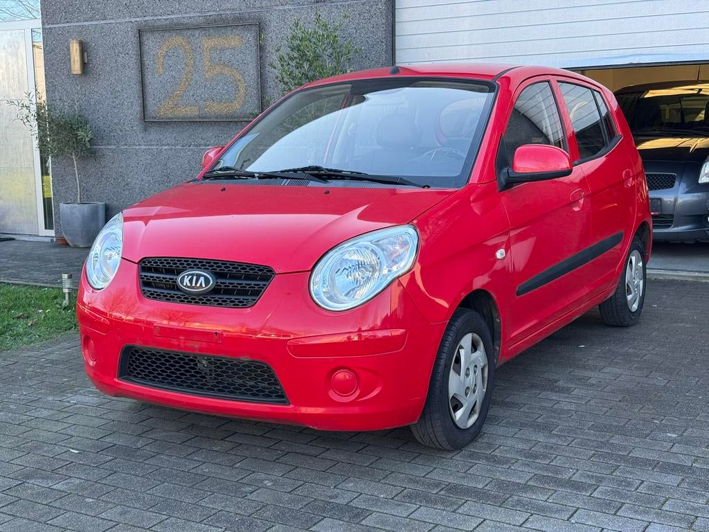 Kia Picanto 1.1i Benzine/68.000KM/2010/ Gekeurd, Auto's, Voorwielaandrijving, Testrit aan huis, Zwart, Leder