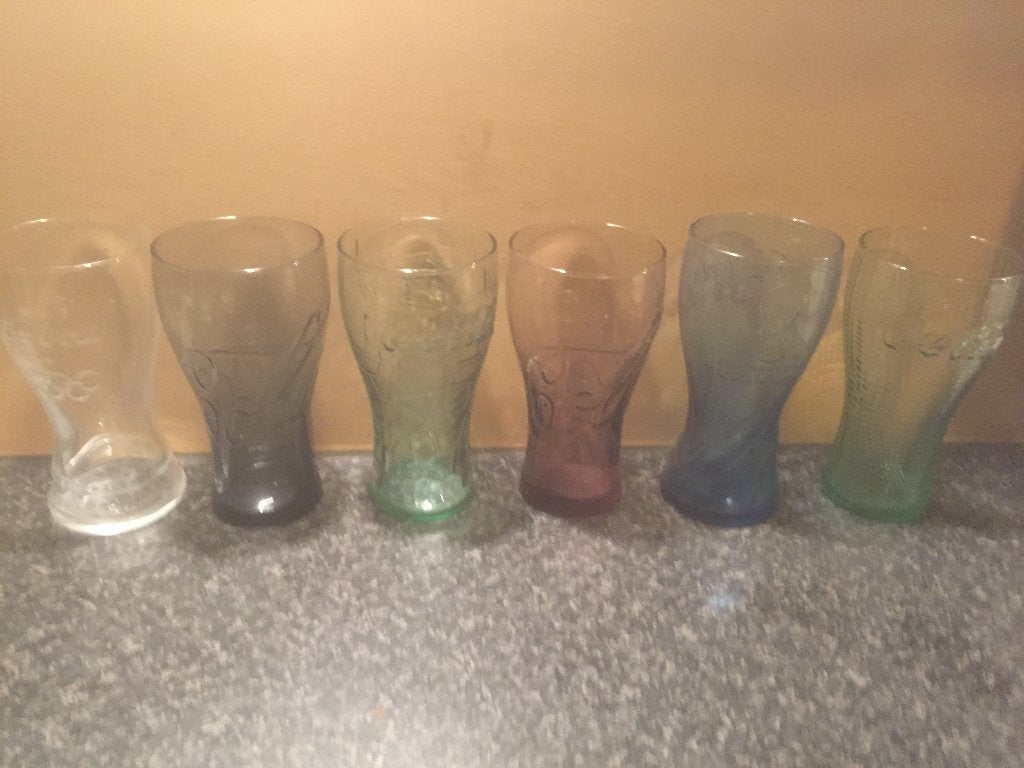 Lot Coca Cola glazen, Enlèvement ou Envoi, Comme neuf, Verre à soda
