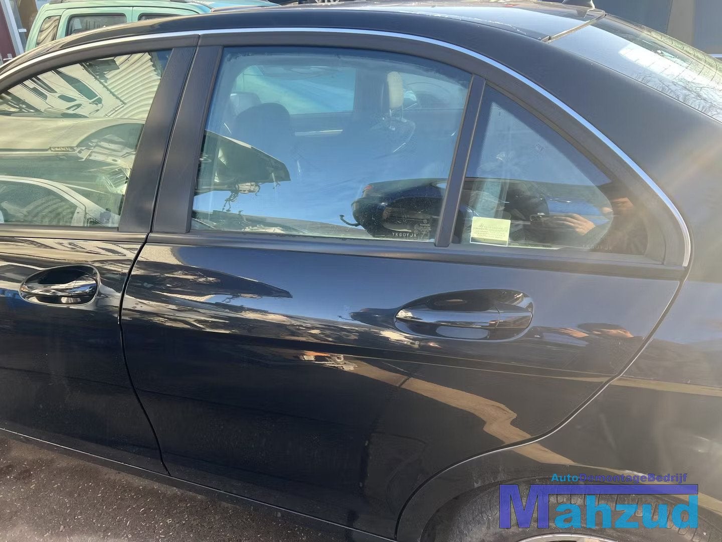 MERCEDES C KLASSE W204 ZWART 197 links achter deur 2007-2011, Auto-onderdelen, Gebruikt, Mercedes-Benz AG, Deur, Mercedes-Benz