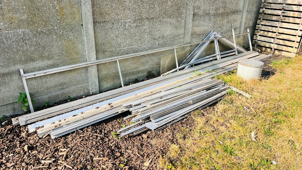 Serre Aluminium ACD S107H, Tuin en Terras, Ophalen, Gebruikt, Kweekkas, Glas