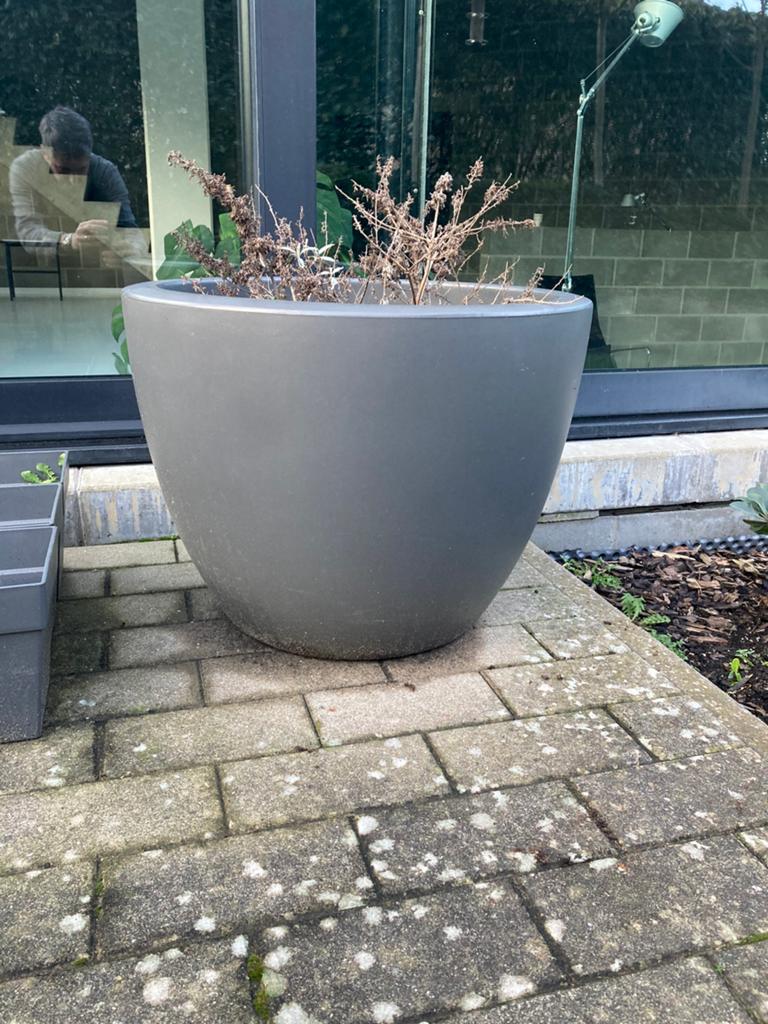 Elho pure bloempot bloembak hoogte 45, Tuin en Terras, Bloembakken en Plantenbakken, Ophalen, Zo goed als nieuw