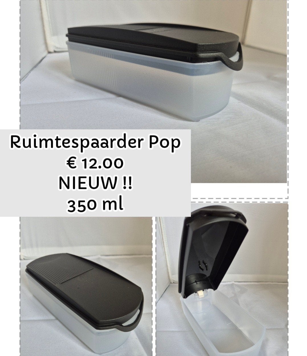 TUPPERWARE Ruimtespaarder Pop, Huis en Inrichting, Keuken | Tupperware, Verzenden