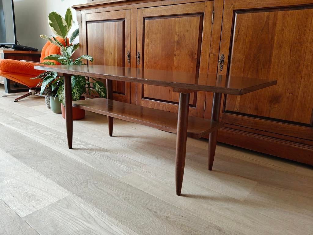 Vintage salontafel, Huis en Inrichting, Tafels | Salontafels, Ophalen, Gebruikt, 100 tot 150 cm, Vintage