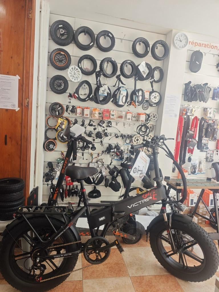 Fat Bike VICTRIP T5 opvouwbare e-bike zwart 48V 15Ah, 250W, Fietsen en Brommers, Ophalen of Verzenden, Nieuw, Elektrische step (E-scooter)
