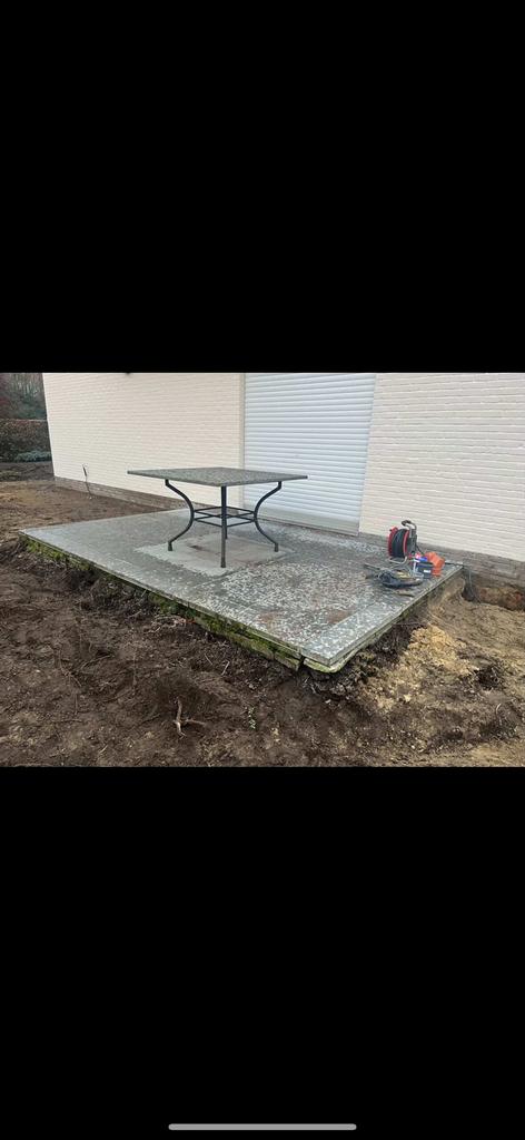Blauwe steen, Doe-het-zelf en Bouw, Steigers, Ophalen, Zo goed als nieuw