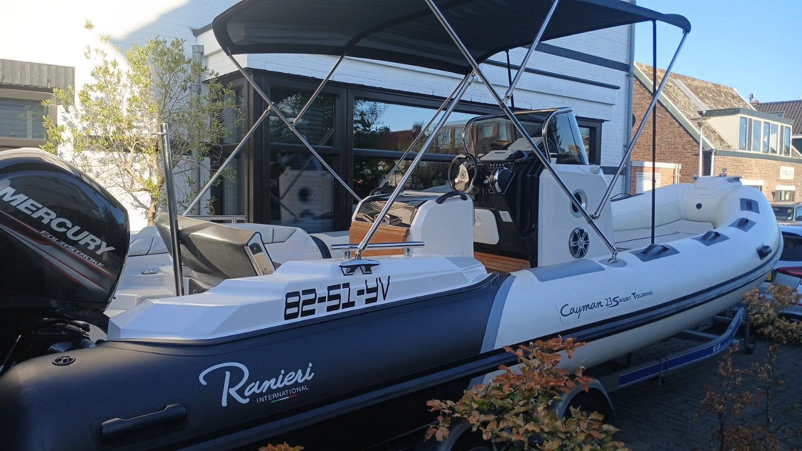 RIB ranieri 23 cayman sport touring hypelon, Watersport en Boten, Zo goed als nieuw, 150 pk, Mercury, Ophalen
