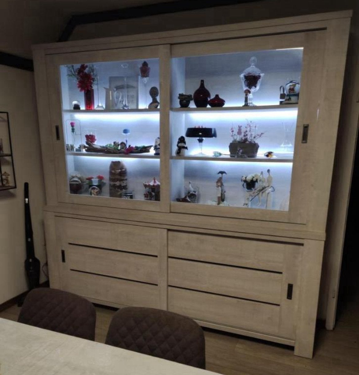 VOLLEDIGE EETKAMER TE KOOP, Ophalen, Gebruikt, Moderne, 4 tot 6 stoelen
