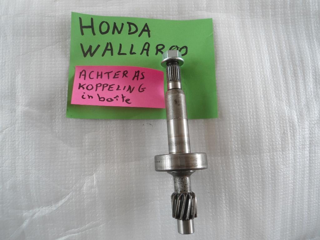 Honda wallaroo : as achterkoppeling, Ophalen, Zo goed als nieuw, Blok, Honda wallaroo