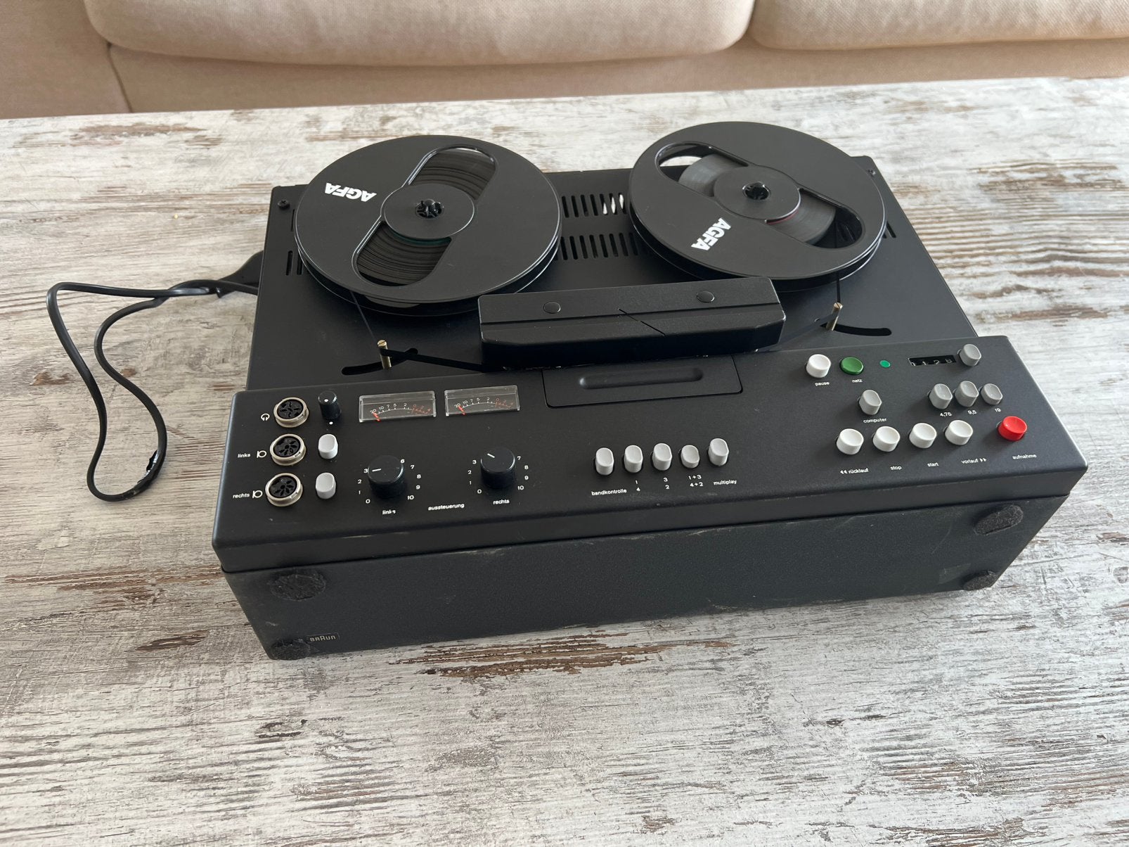 Braun TG 1020/4, Ophalen