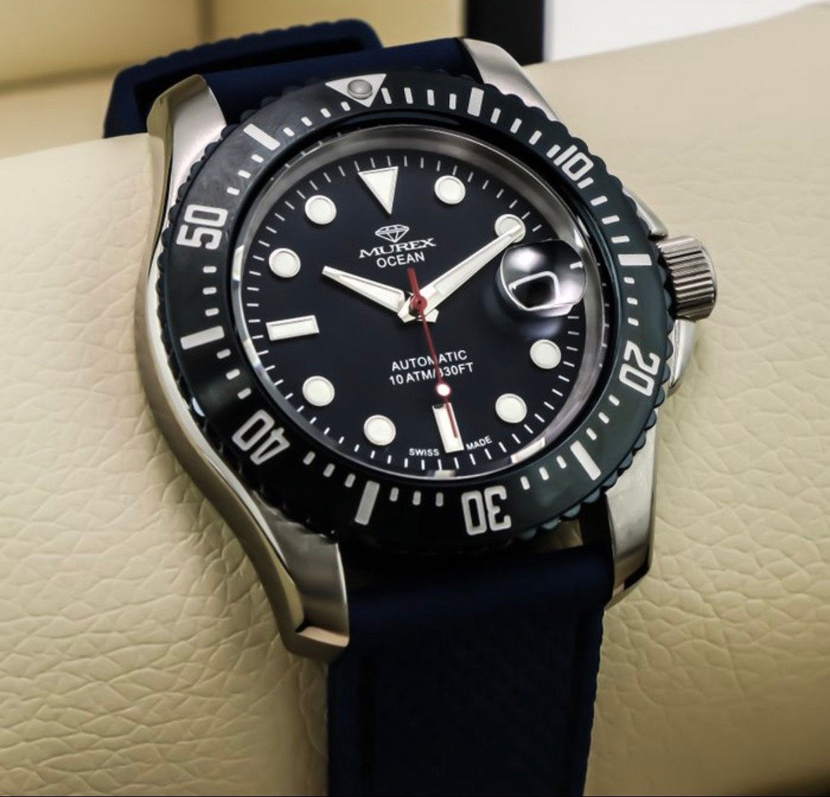 Murex Ocean Automatic MUA655 Swiss Made – Nieuw in Doos, Neuf, Autres marques, Enlèvement, Autres matériaux