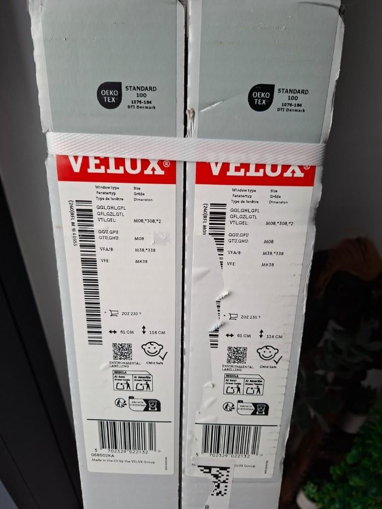 Velux rolgordijnen, Doe-het-zelf en Bouw, Ophalen, Minder dan 80 cm, 80 tot 120 cm, Nieuw
