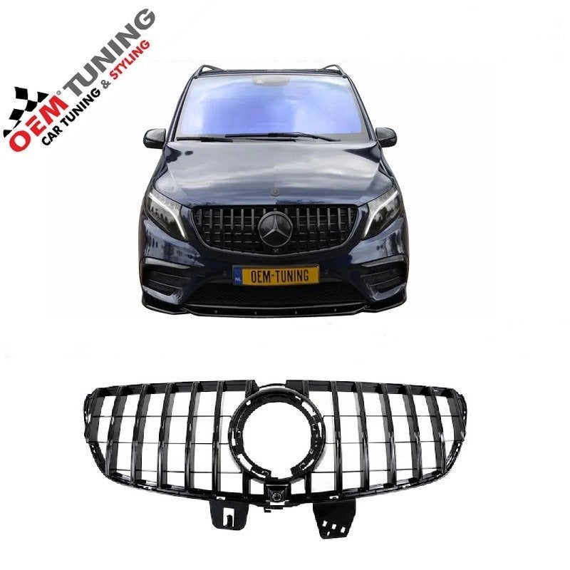Grille geschikt voor V-Class W447 | GT-R Style | 2019-2024 |, Auto-onderdelen, Carrosserie, Bumper, Mercedes-Benz, Voor, Nieuw