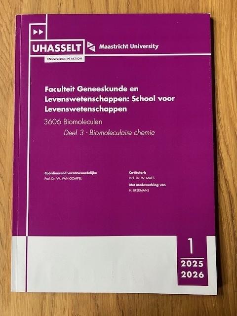 Biomoleculen – Deel 3: Biomoleculaire chemie, Boeken, Studieboeken en Cursussen, Zo goed als nieuw, Hoger Onderwijs, Beta, Ophalen