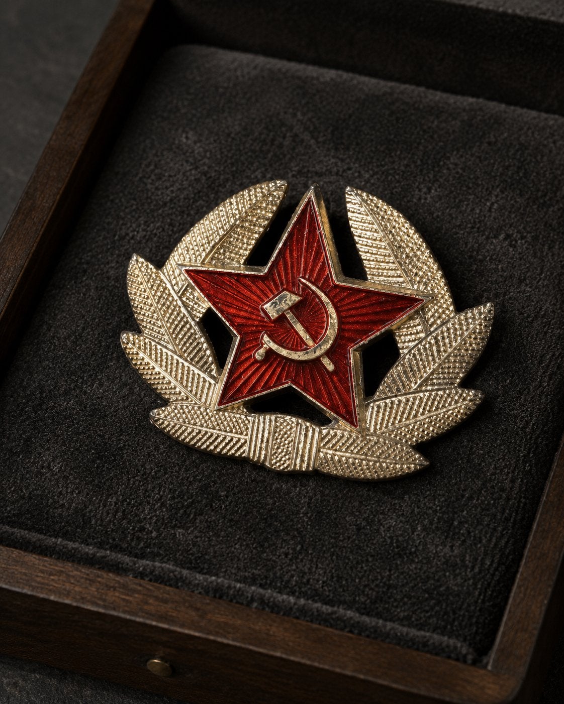 Badge voor militaire pet van de Sovjet-Unie en de USSR, Verzamelen, Ophalen of Verzenden
