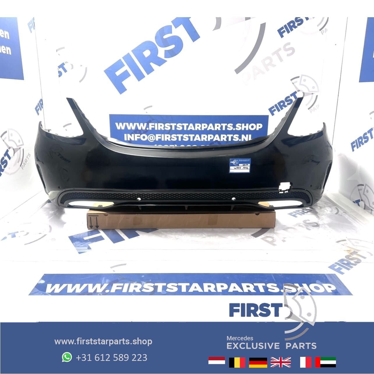 W205 BUMPER C KLASSE AMG ACHTERBUMPER COMPLEET ORIGINEEL C43, Arrière, Utilisé, -, -