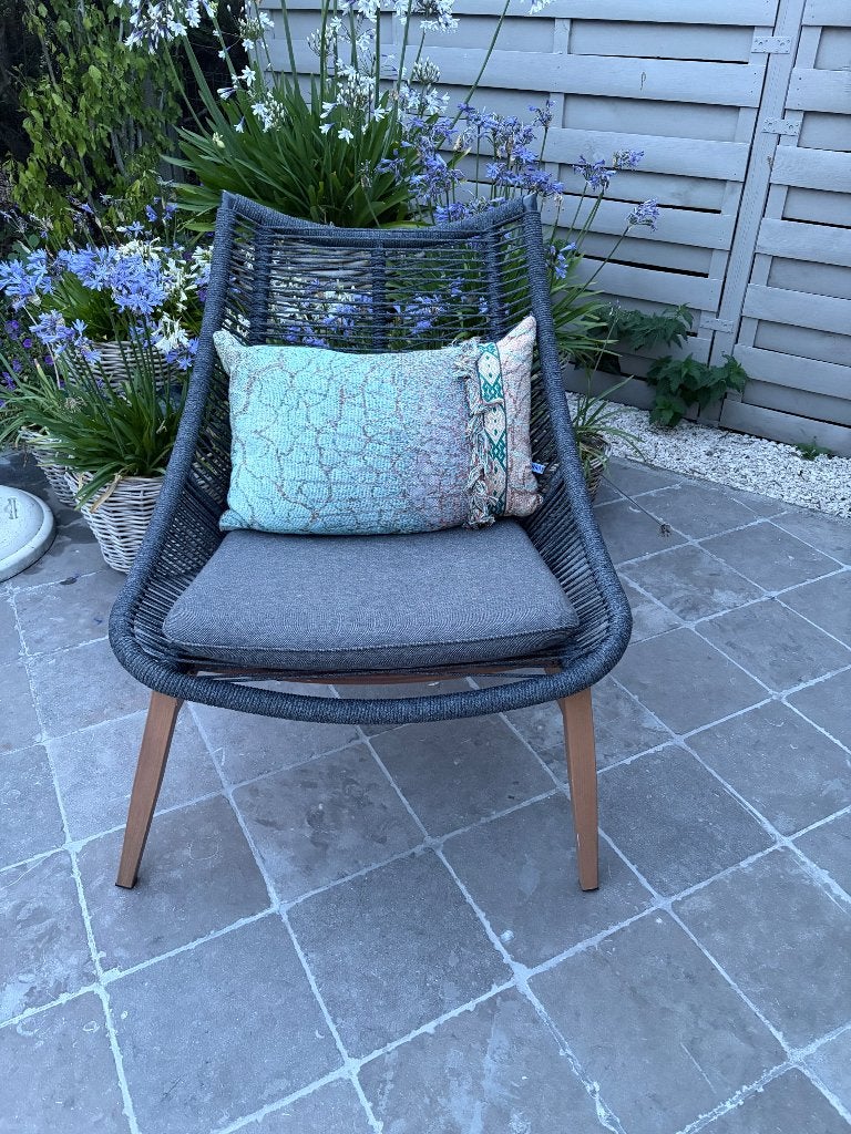 Loungestoel DANNEMARE B70xH79xD84  aluminium en nylon, Tuin en Terras, Ophalen, Zo goed als nieuw, Aluminium