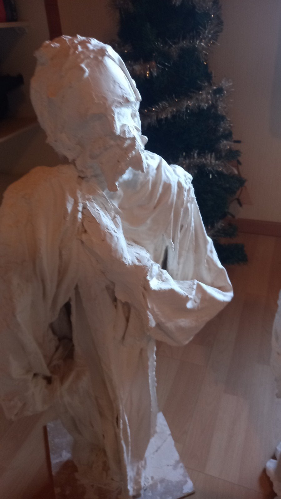 kerst beelden gips, Antiquités & Art, Enlèvement, Fait main, Gips