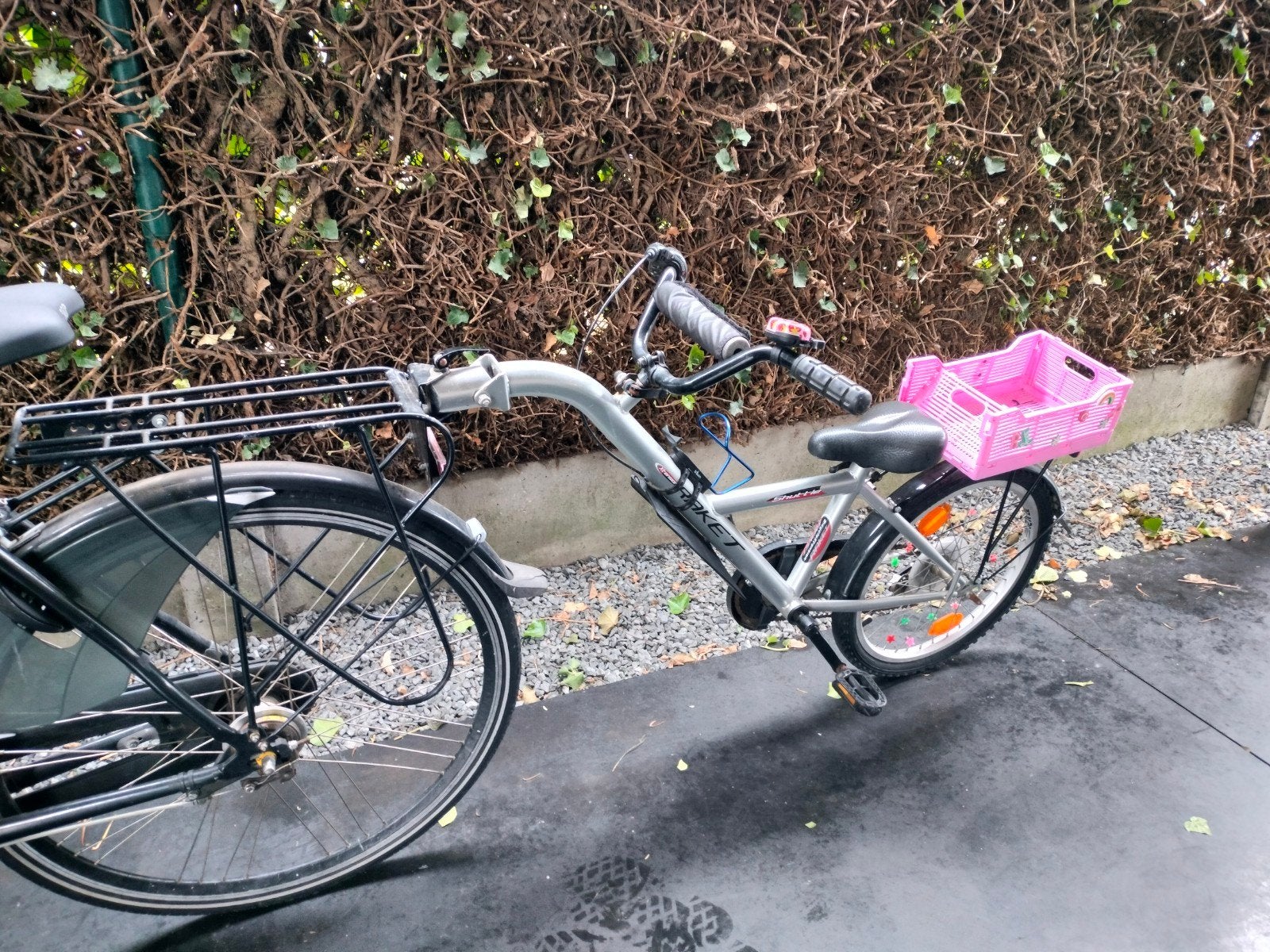 aanhangfiets, Enlèvement, Vélo suiveur