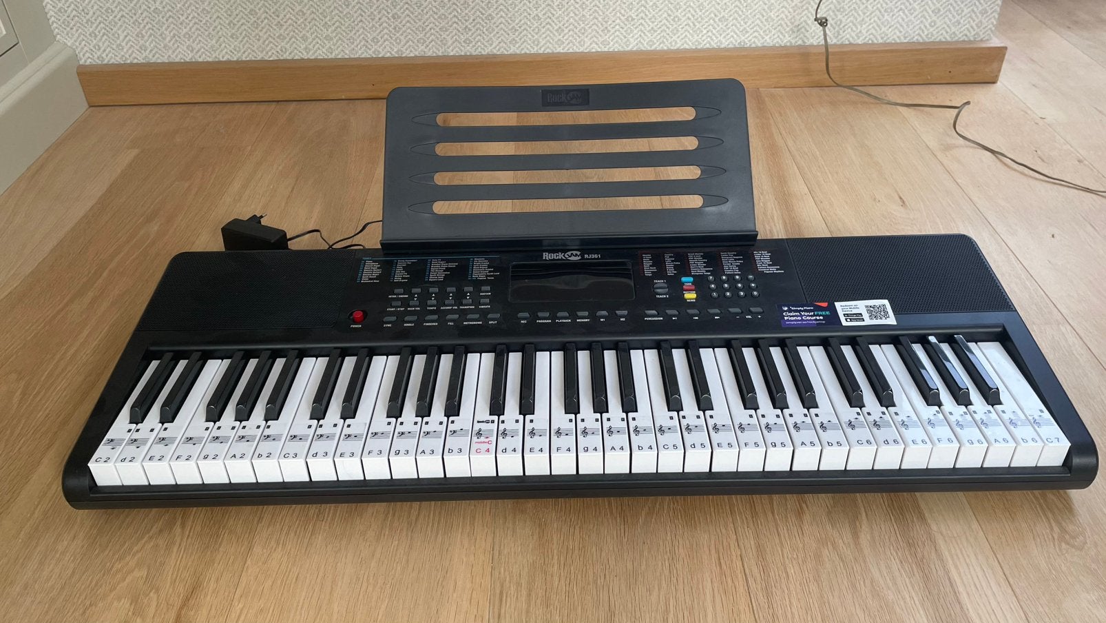 Piano RockJam, Muziek en Instrumenten, Keyboards, Ophalen, Zo goed als nieuw