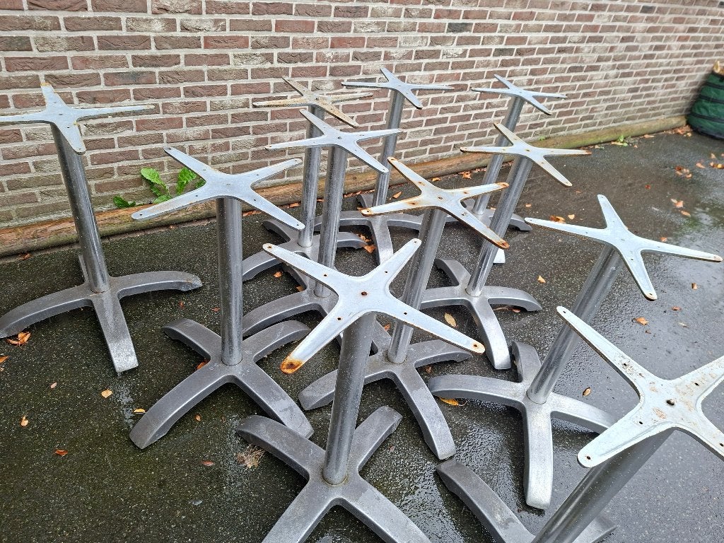 aluminium terrastafelpoten, Tuin en Terras, Tuintafels, Ophalen, Gebruikt, Vierkant, Aluminium