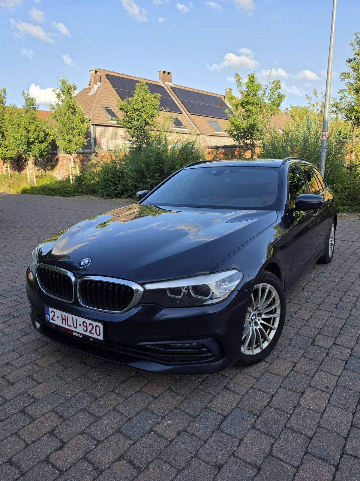 Bmw 520 d mild hybrid 02/2020, Auto's, Automaat, Blauw, Leder, Break