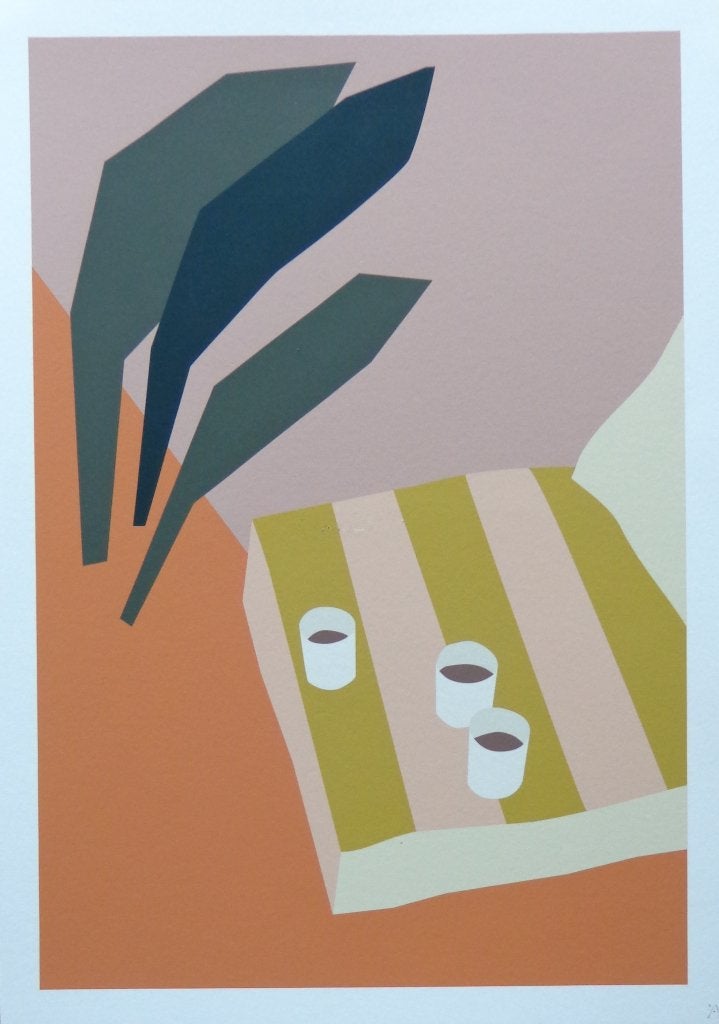 ALICE SPADARO / GOLDEN MEMORIES / KLEURGICLEE / 30x21cm SIG, Antiquités & Art, Art | Lithographies & Sérigraphies, Enlèvement ou Envoi