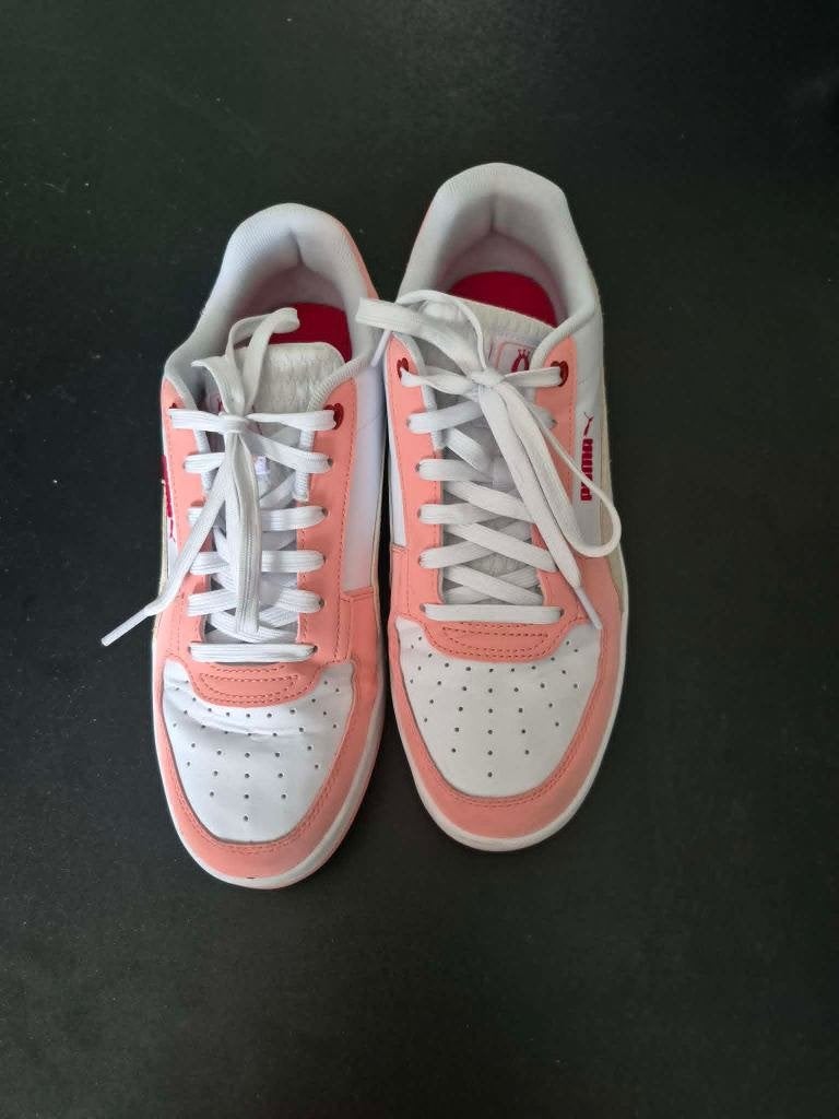 Basket Puma rose et blanche, Puma, Rose, Enlèvement, Porté
