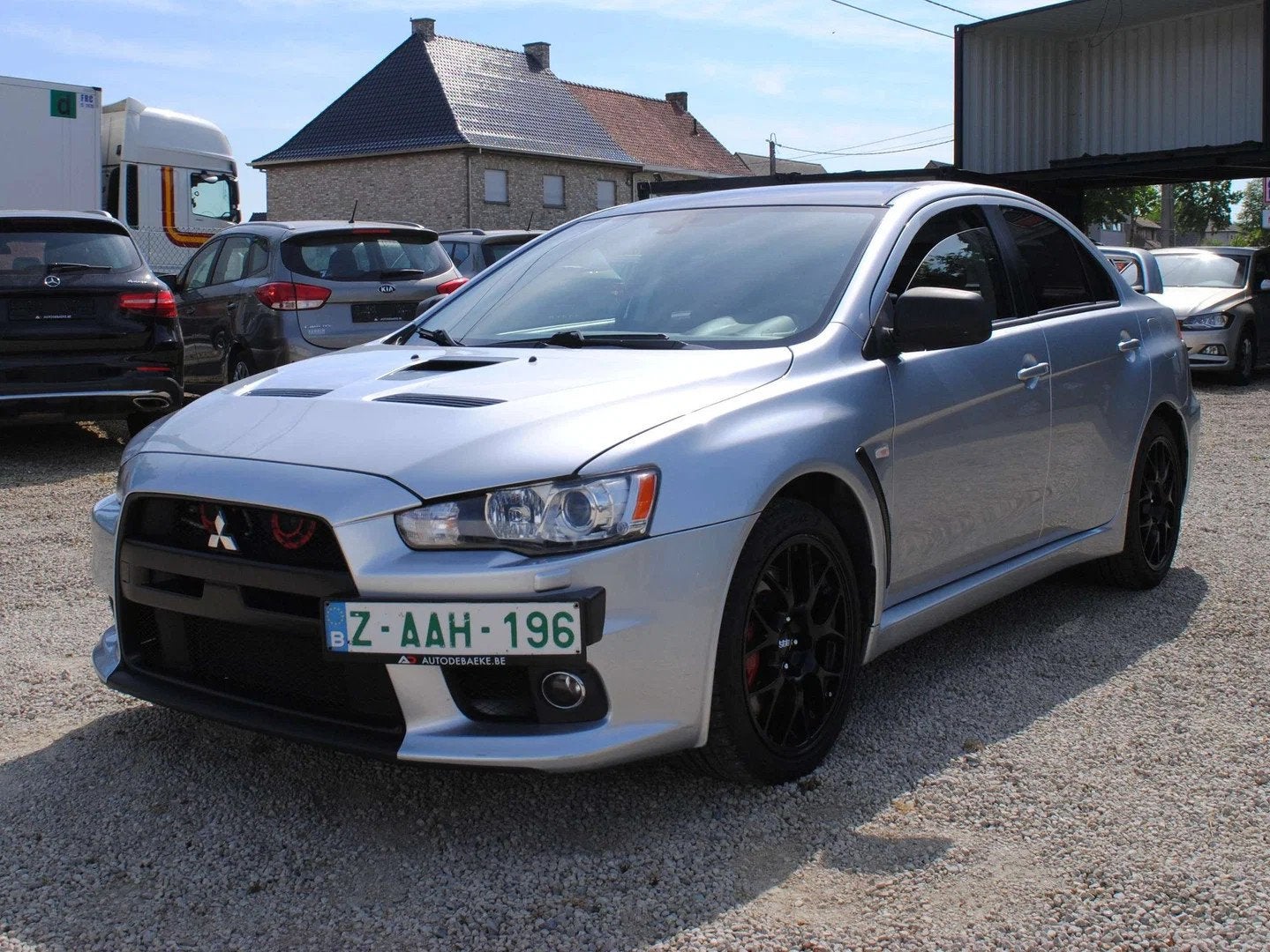 Mitsubishi Lancer Evo X 2.0 Turbo 4wd. Xenon / Automaat, Argent ou Gris, 217 kW, 4 portes, Entreprise