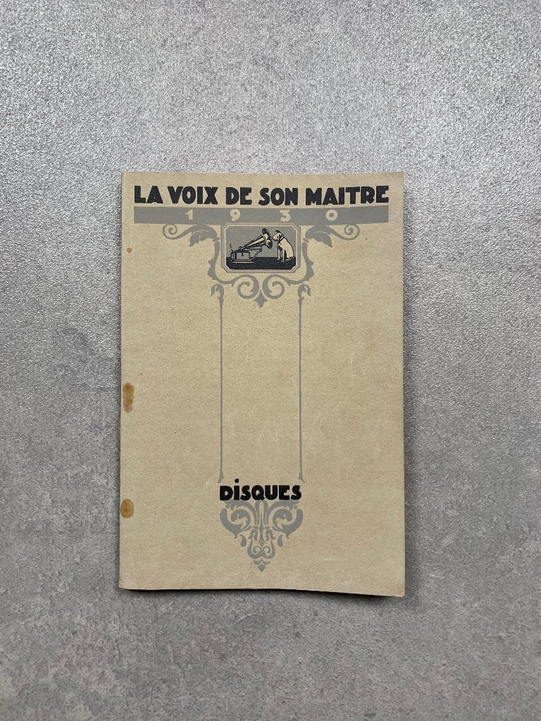 La voix de son maitre- disques 1930, Verzenden