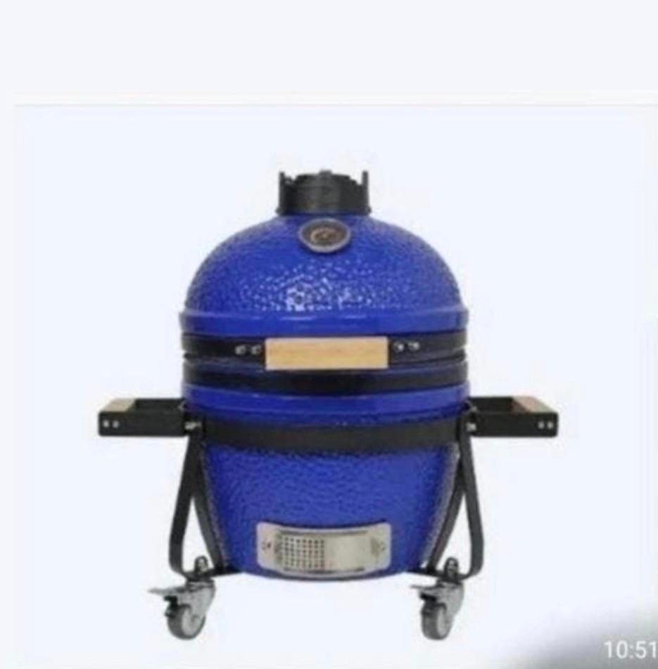 Kamado trolley  Nieuw 14inch bbq blauw, Tuin en Terras, Houtskoolbarbecues, Ophalen