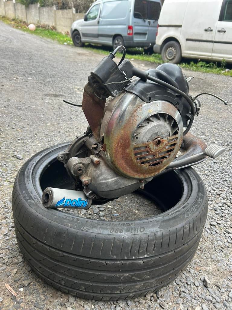 Moteur vespa 50, Enlèvement
