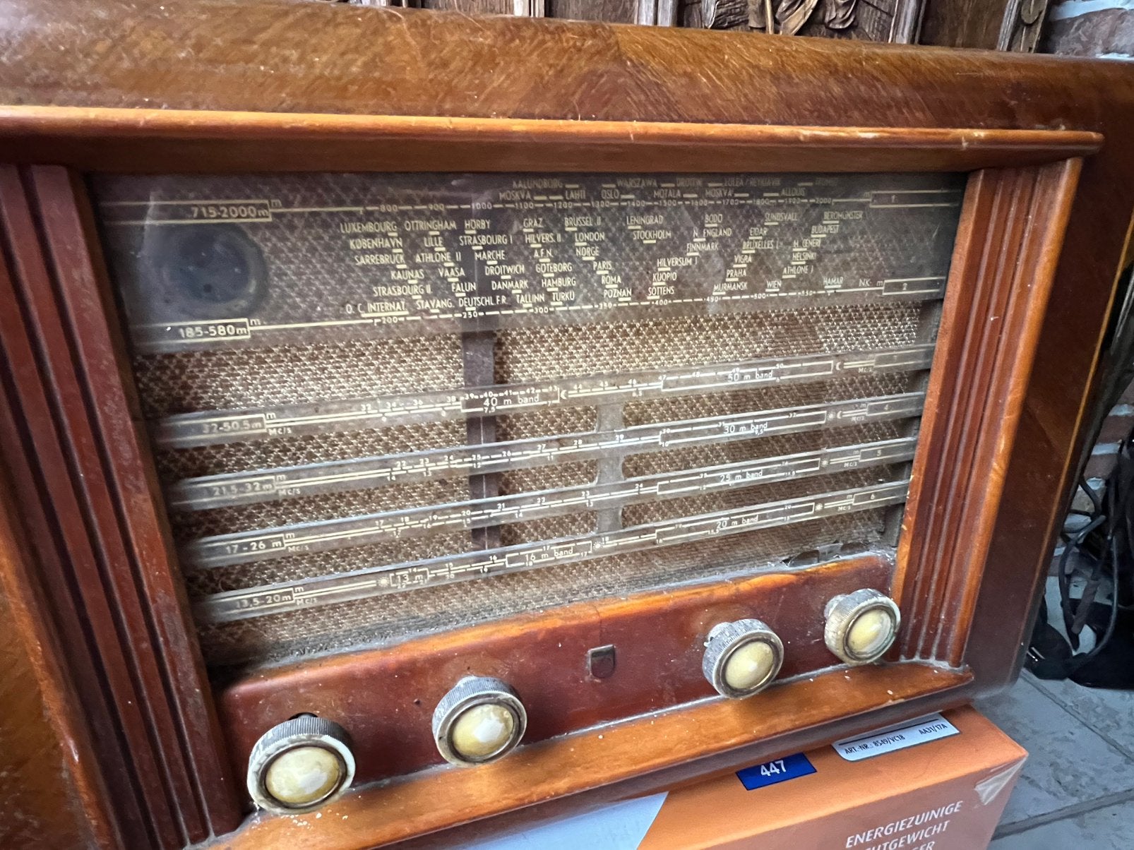 Antiek Philips BX591A buizenradio, Antiek en Kunst, Ophalen