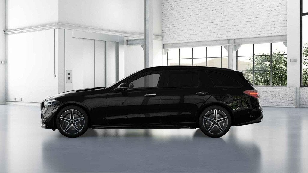 Mercedes-Benz C-Klasse 300 e Break AMG Line | Panoramisch Da, Auto's, Automaat, Automatische klimaatregeling, Zwart, 4 cilinders